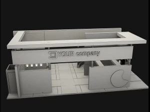 booth exhibition stand a503 3D Model