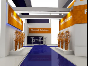 booth exhibition stand a503 3D Model
