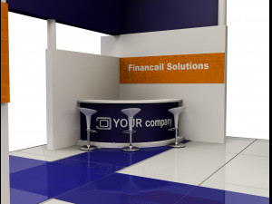booth exhibition stand a503 Model 3D