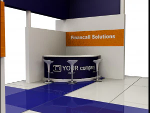 booth exhibition stand a503 3D Model