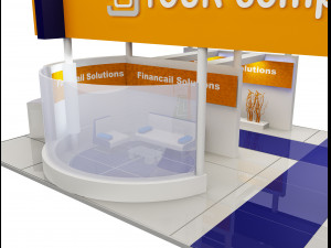 booth exhibition stand a503 Model 3D