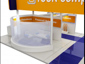 booth exhibition stand a503 3D Model