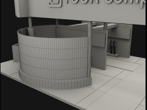 booth exhibition stand a503 Model 3D