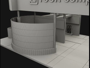 booth exhibition stand a503 3D Model