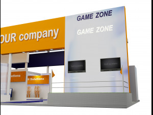 booth exhibition stand a503 Model 3D