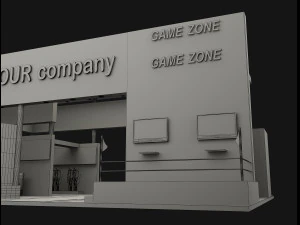 booth exhibition stand a503 3D Model