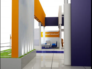 booth exhibition stand a503 3D Model