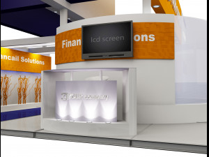 booth exhibition stand a503 Model 3D