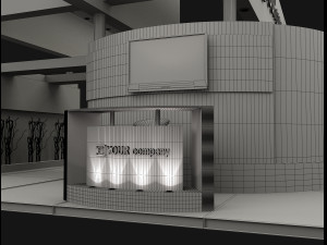 booth exhibition stand a503 Model 3D