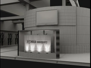 booth exhibition stand a503 3D Model
