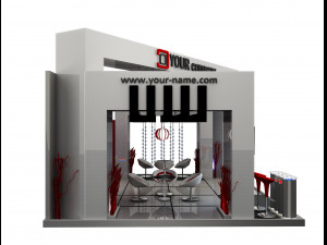 booth exhibition stand a504 3Dモデル