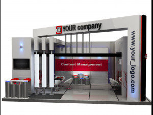 booth exhibition stand a504 3Dモデル