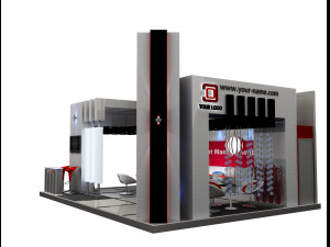 booth exhibition stand a504 3Dモデル