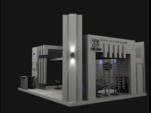 booth exhibition stand a504 3Dモデル