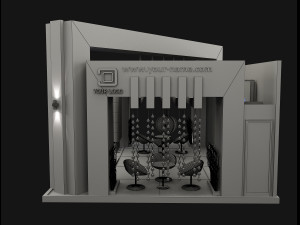 booth exhibition stand a504 3Dモデル