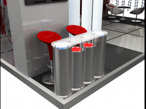booth exhibition stand a504 3Dモデル