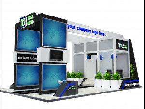booth exhibition stand a505 3D 模型