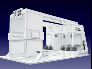 booth exhibition stand a505 3D Model