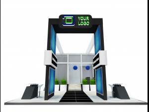booth exhibition stand a505 3D Model