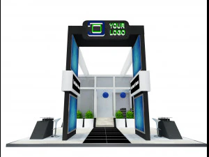 booth exhibition stand a505 3D Model