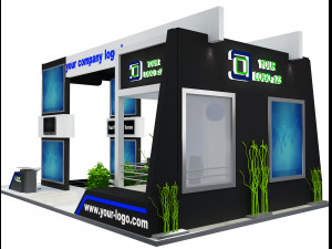booth exhibition stand a505 3D Model