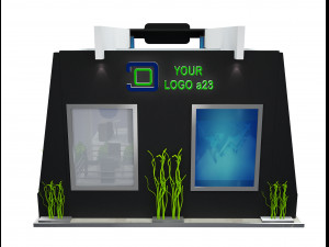 booth exhibition stand a505 3D Model