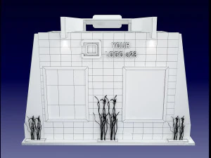 booth exhibition stand a505 3D Model
