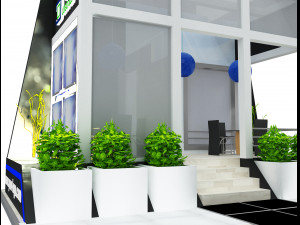 booth exhibition stand a505 3D Model