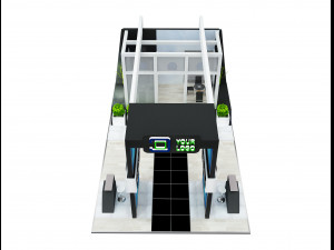 booth exhibition stand a505 3D Model