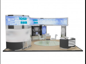 booth exhibition stand a18 3Dモデル