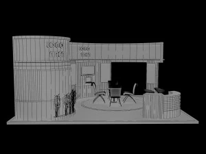 booth exhibition stand a18 3D Model