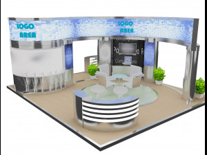 booth exhibition stand a18 3D Модель