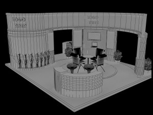 booth exhibition stand a18 3D Модель