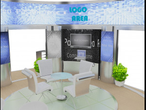 booth exhibition stand a18 3D Модель