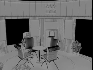booth exhibition stand a18 3D Model