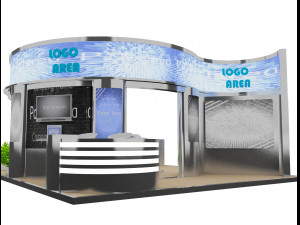 booth exhibition stand a18 3D Модель