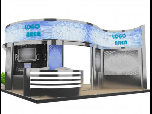 booth exhibition stand a18 3D Model