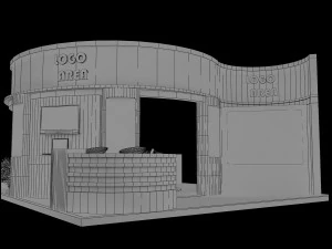 booth exhibition stand a18 3D Model
