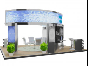 booth exhibition stand a18 3D Model