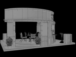booth exhibition stand a18 3D Model