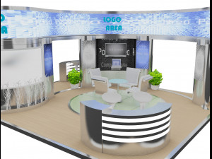 booth exhibition stand a18 3D Модель