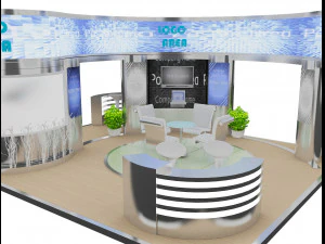 booth exhibition stand a18 3D Model