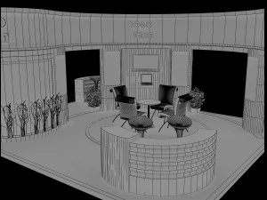 booth exhibition stand a18 3D Model