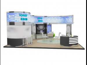 booth exhibition stand a18 3D Модель