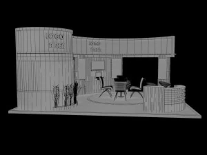 booth exhibition stand a18 3D Model