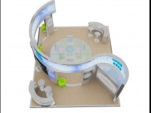 booth exhibition stand a18 3D Модель