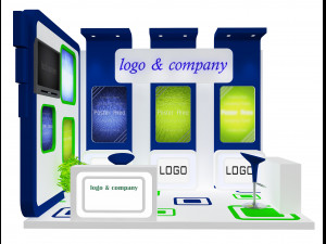 booth exhibition stand a 28 3D Model