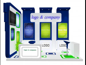 booth exhibition stand a 28 3D Model