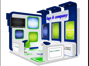 booth exhibition stand a 28 3D Model
