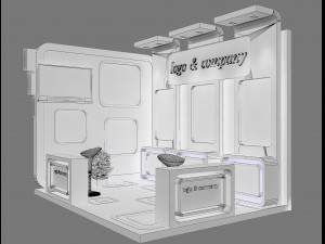 booth exhibition stand a 28 3D Model